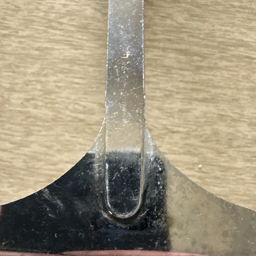EKCO Orange Slotted Spatula Flipper Turner Chromium Plated Vtg USA 1970's MCM